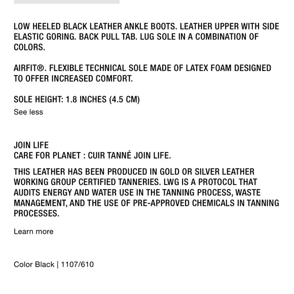 Zara lug sole low heel leather ankle boots - Picture 6 of 11